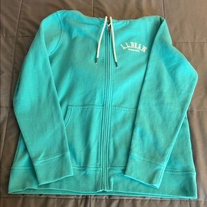 L.L. Bean Aqua Full-Zip Hoodie